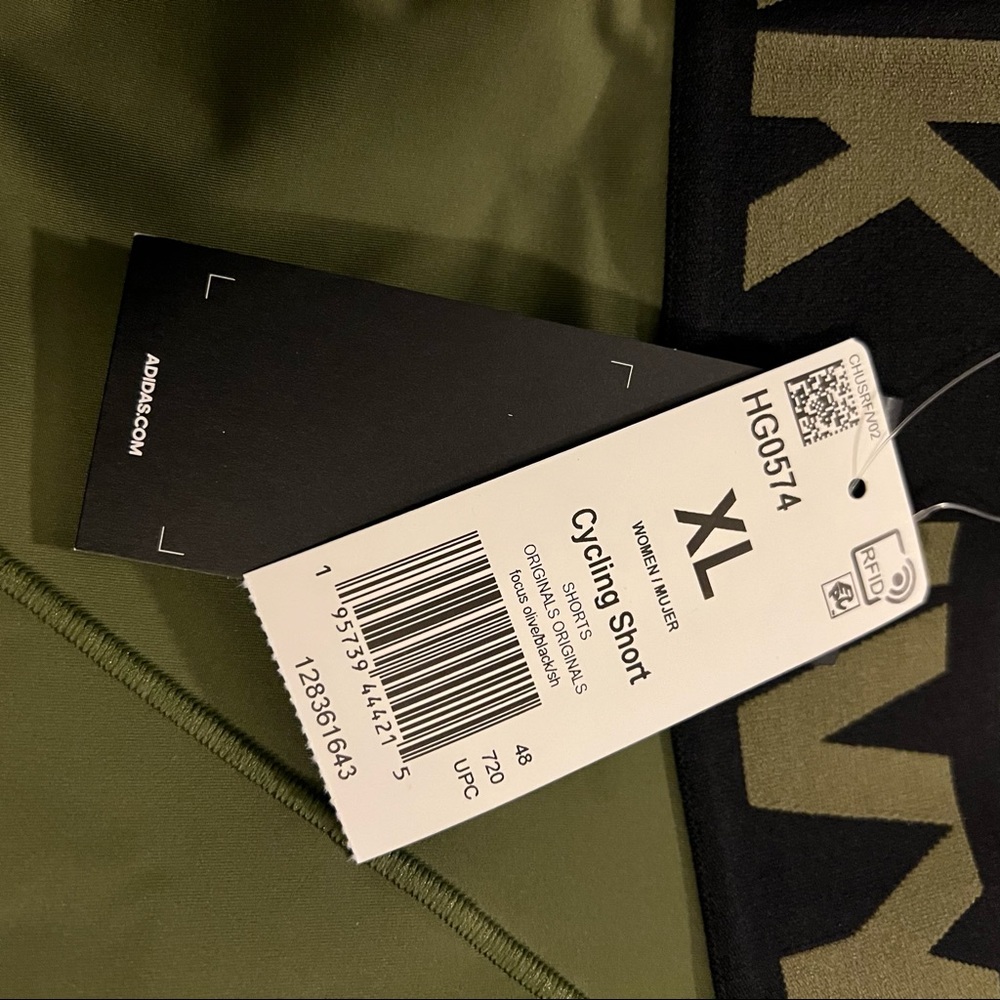 IVY PARK x Adidas x Peloton Cycling Shorts in Focus Olive - Picture 3 of 4